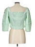 Levi's 100% Polyester Green 3/4 Sleeve Blouse Size L - photo 2