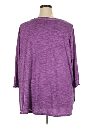 LOGO by Lori Goldstein 3/4 Sleeve T-Shirt (view 2)