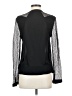 Leifsdottir 100% Silk Black Long Sleeve Silk Top Size 2 - photo 2
