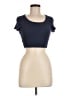 Shein Blue Short Sleeve T-Shirt Size 6 - photo 1