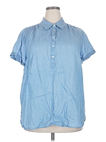 Ann Taylor LOFT Short Sleeve Blouse (view 1)