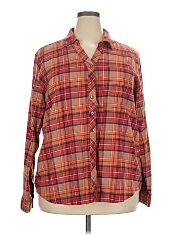 Weatherproof Long Sleeve Button-Down Shirt (view 1)