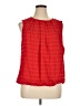 Liz Claiborne 100% Polyester Red Sleeveless Blouse Size XL - photo 1