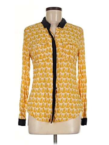 Maeve Long Sleeve Button-Down Shirt (view 1)