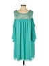Free 2 luv 100% Polyester Teal 3/4 Sleeve Top Size 2 - photo 1