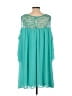 Free 2 luv 100% Polyester Teal 3/4 Sleeve Top Size 2 - photo 2