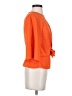 Topshop 100% Polyester Orange 3/4 Sleeve Blouse Size 2 - photo 4