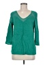Express Green 3/4 Sleeve Top Size M - photo 1