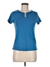 Rafaella 100% Cotton Blue Short Sleeve Top Size M - photo 1