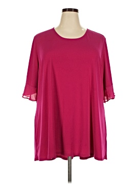 Susan Graver Short Sleeve Blouse