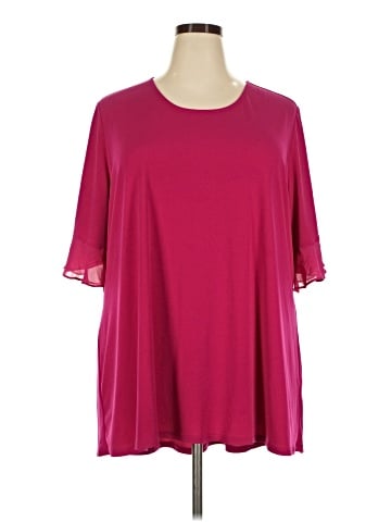 Susan Graver Short Sleeve Blouse (view 1)