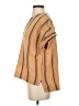 L.L.Bean 100% Cotton Stripes Tan Short Sleeve Blouse Size S - photo 5