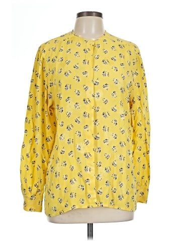 Escada by Margaretha Ley Long Sleeve Silk Top (view 1)