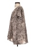 Buddy Love Animal Print Brown Short Sleeve Blouse Size S - photo 5