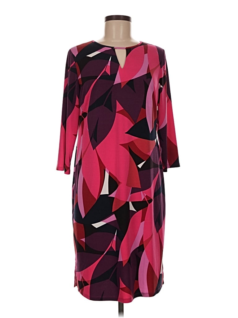 Pre-owned Chico's Casual Dress In Burgundy