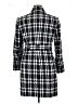 Worthington 100% Polyester Houndstooth Black Coat Size 14 - photo 2