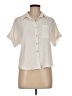 Monteau 100% Polyester Ivory Short Sleeve Blouse Size M - photo 1