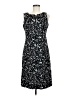 Talbots Print Black Casual Dress Size 8 - photo 1
