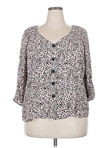 Sanctuary 3/4 Sleeve Blouse (view 1)