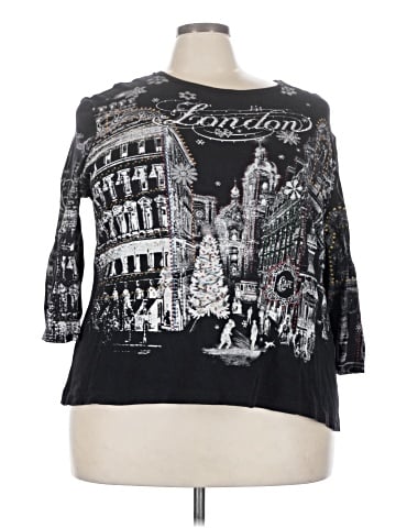 Cj Banks 3/4 Sleeve Top (view 1)