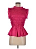 Glam Pink Short Sleeve Blouse Size M - photo 1