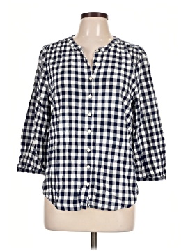 St. John's Bay 3/4 Sleeve Button Down Shirt