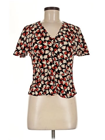 MNG Basics Short Sleeve Blouse (view 1)