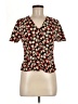 MNG Basics Red Short Sleeve Blouse Size 8 - photo 1