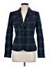 Merona Plaid Blue Blazer Size 6 - photo 1