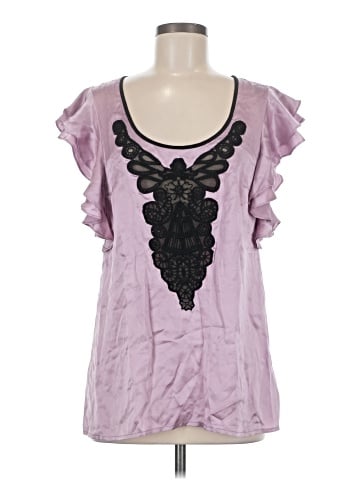 Plenty By Tracy Reese Short Sleeve Silk Top (view 1)