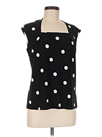 Black Label by Evan Picone Sleeveless Blouse (view 1)