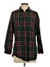 L.L.Bean Plaid Green Long Sleeve Button-Down Shirt Size S - photo 1