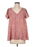Buddy Love 100% Polyester Red Short Sleeve Blouse Size S - photo 1