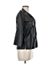 Max Studio 100% Leather Black Blazer Size 6 - photo 4