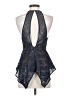 BCBGMAXAZRIA 100% Nylon Blue Sleeveless Blouse Size 4 - photo 2