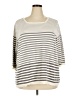 Susan Graver Stripes Gray Pullover Sweater Size 3X - photo 1