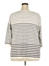 Susan Graver Stripes Gray Pullover Sweater Size 3X - photo 2