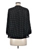 Lands' End 100% Polyester Polka Dots Black 3/4 Sleeve Blouse Size 8 (petite) - photo 2