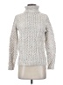 Lands' End Tweed Silver Turtleneck Sweater Size S - photo 1