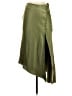 Micas 100% Polyester Solid Green Casual Skirt Size XS - photo 1