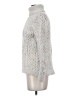 Lands' End Tweed Silver Turtleneck Sweater Size S - photo 5