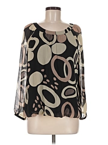 Apostrophe Long Sleeve Blouse (view 1)