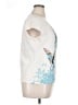 Talbots Floral Ivory Short Sleeve T-Shirt Size XL - photo 4