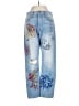 FRAME Denim 100% Cotton Graphic Blue Jeans Size 24 waist - photo 1