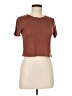 Forever 21 Brown Short Sleeve Turtleneck Size M - photo 1