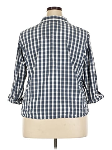 Talbots 3/4 Sleeve Button-Down Shirt (view 2)