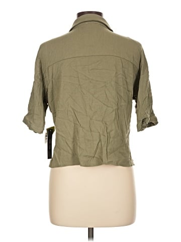 Moa Moa 3/4 Sleeve Button-Down Shirt (view 2)