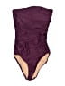 J.Crew Color Block Burgundy One Piece Swimsuit Size 4 - photo 1