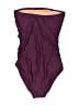 J.Crew Color Block Burgundy One Piece Swimsuit Size 4 - photo 2