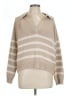 Marine Layer Stripes Tan Wool Pullover Sweater Size L - photo 1